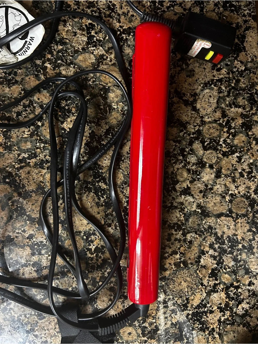 Ultra Chi Red Ceramic Hair Straightener with Gold Plates